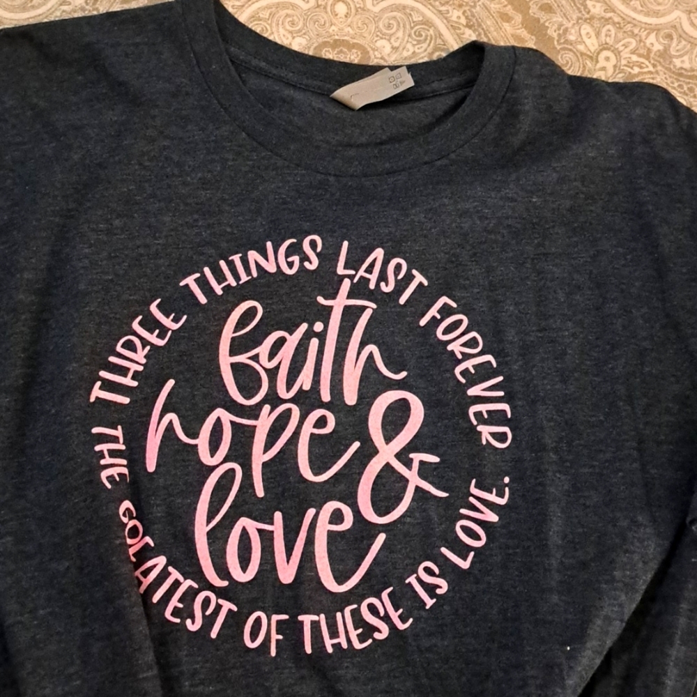 Lot of 3 Women's tshirts sz XL BLUE GRAY & OLIVE